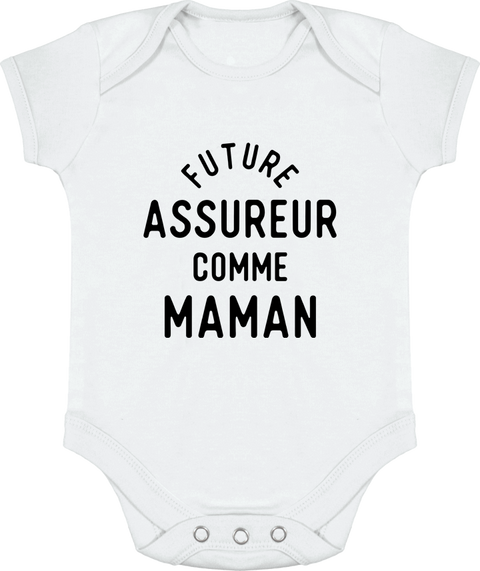 Body bébé Future assureur comme maman