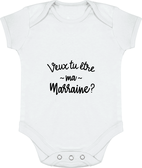 Body bébé veux tu etre ma marraine sale