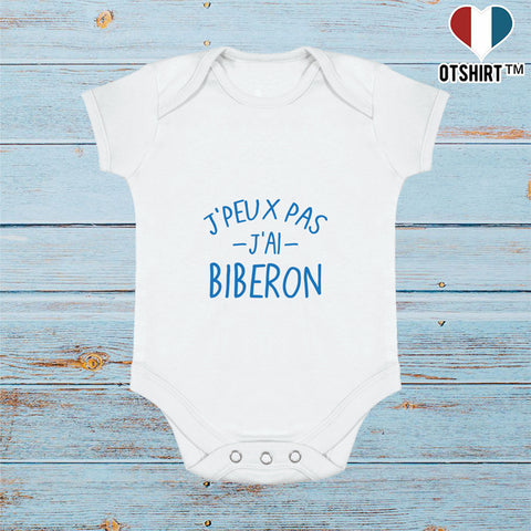 Body bébé J'peux pas j'ai biberon