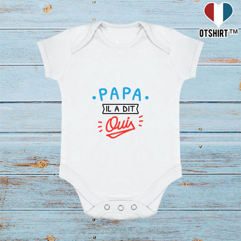 Body bébé Papa il a dit oui
