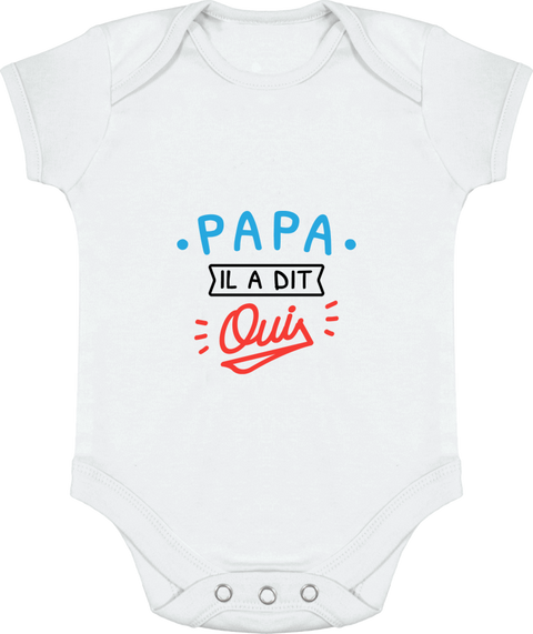 Body bébé Papa il a dit oui