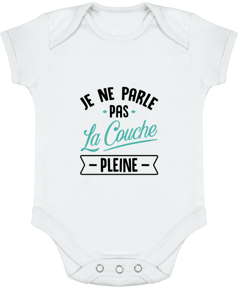 Body bébé Je ne parle pas la couche pleine