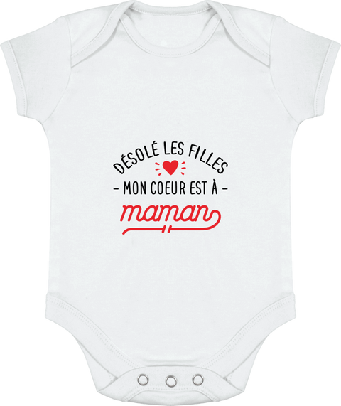 Body bébé Mon coeur est à maman