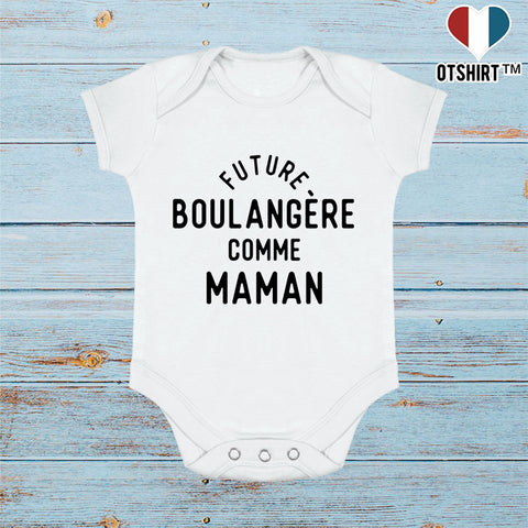 Body bébé Future boulangère comme maman