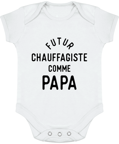 Body bébé Futur chauffagiste comme papa