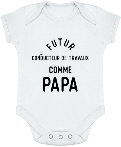 Body bébé Futur conducteur de travaux comme papa