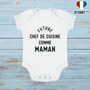 Body bébé Future chef de cuisine comme maman