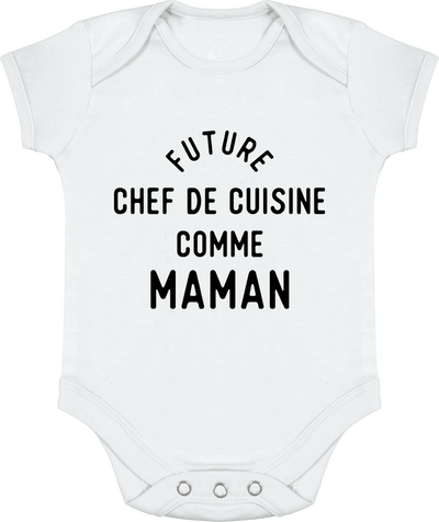 Body bébé Future chef de cuisine comme maman