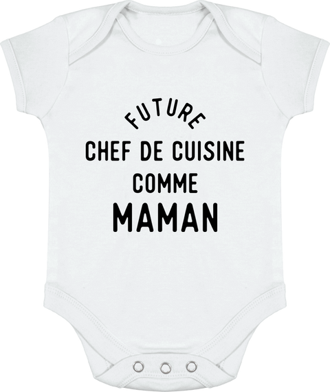 Body bébé Future chef de cuisine comme maman
