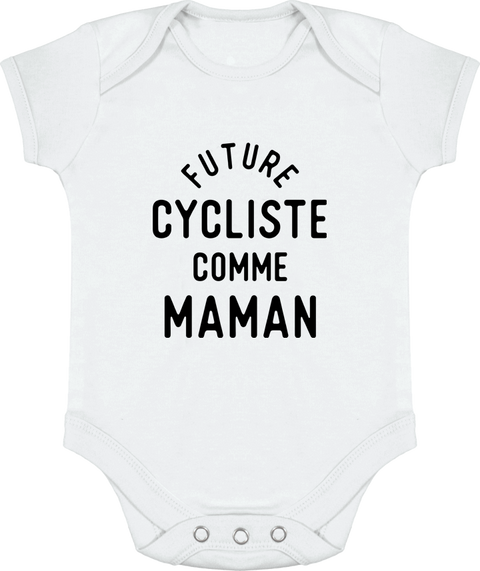 Cadeau naissance Body bebe Future cycliste comme maman otshirt