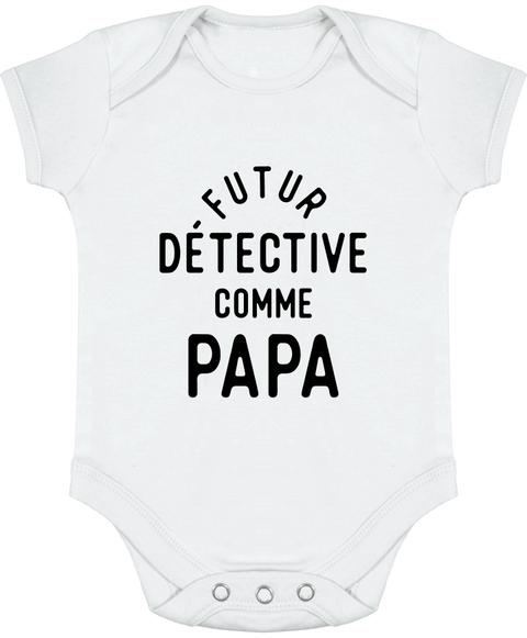 Body bébé Futur détective comme papa