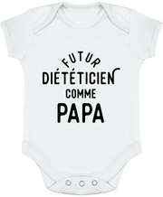 Body bébé Futur diététicien comme papa