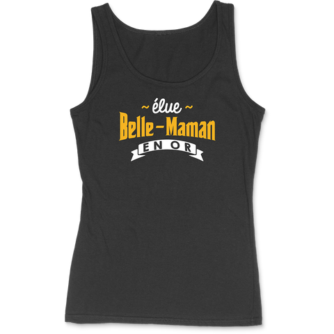 Débardeur femme élue belle-maman en or