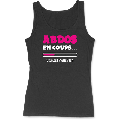 Débardeur femme abdos en cours