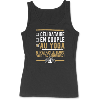 Débardeur femme célibataire au yoga