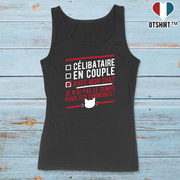 Débardeur femme célibataire avec mon chat