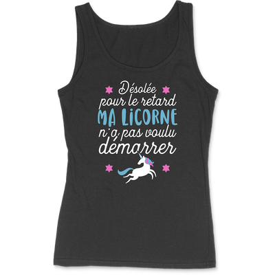 Débardeur femme désolée pour le retard