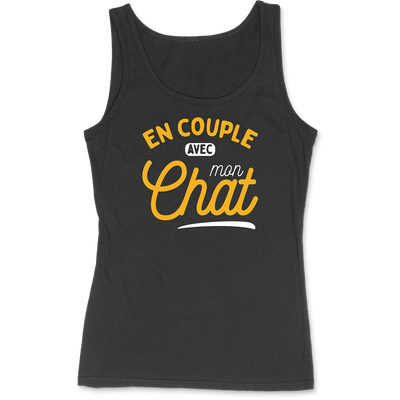 Débardeur femme en couple avec mon chat