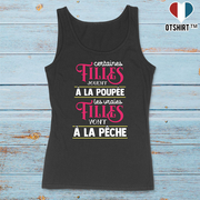Débardeur femme les vraies vont à la pêche
