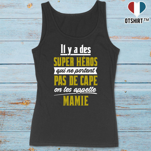 Débardeur femme mamie super héro