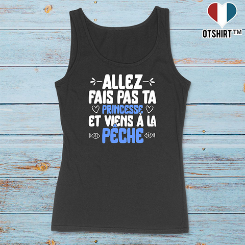 Débardeur femme princesse à la pêche