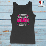 Débardeur femme superwoman et motarde
