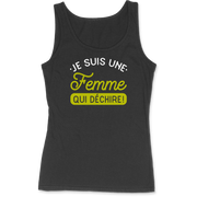 Débardeur femme une femme qui déchire