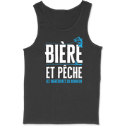 Débardeur homme bière et pêche