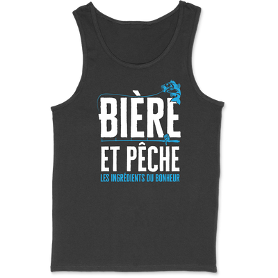 Débardeur homme bière et pêche