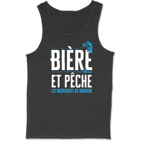 Débardeur homme bière et pêche