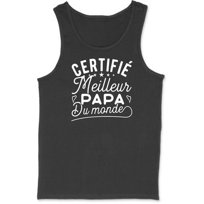 Débardeur homme certifié meilleur papa