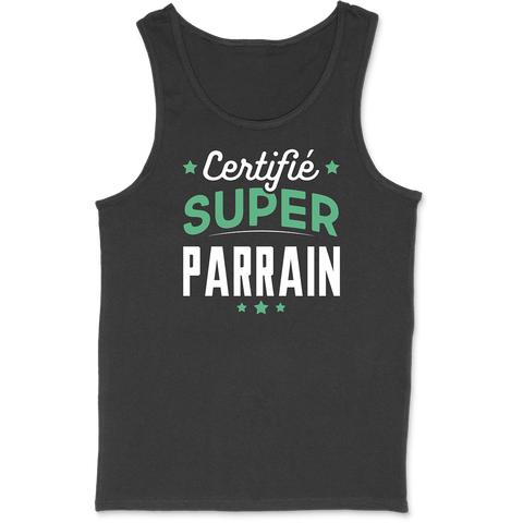 Débardeur homme certifié super parrain