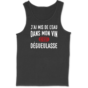 Débardeur homme de l'eau dans mon vin