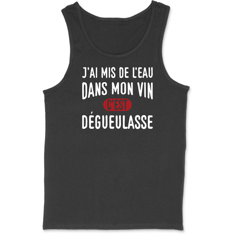 Débardeur homme de l'eau dans mon vin