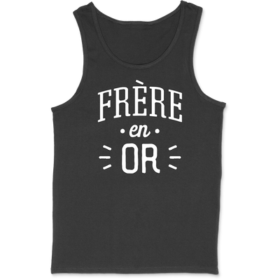 Débardeur homme frère en or
