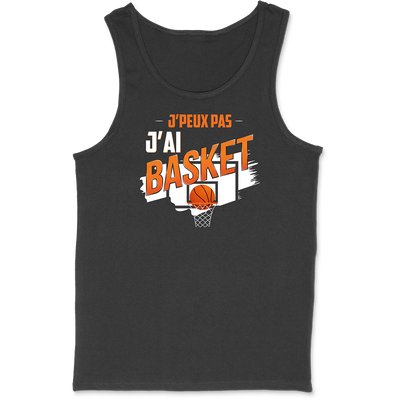 Débardeur homme j'peux pas j'ai basket