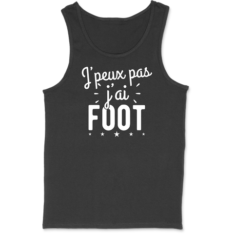 Débardeur homme j'peux pas j'ai foot 2