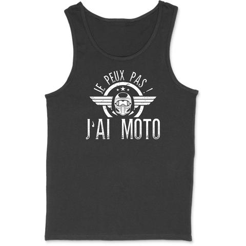 Débardeur homme j'peux pas j'ai moto 2