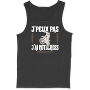 Débardeur homme j'peux pas j'ai motocross