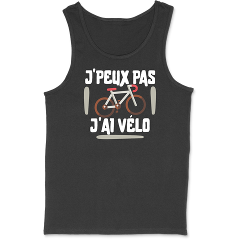Débardeur homme j'peux pas j'ai vélo