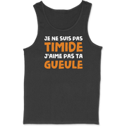 Débardeur homme je ne suis pas timide