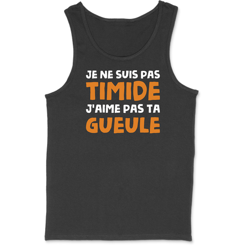 Débardeur homme je ne suis pas timide
