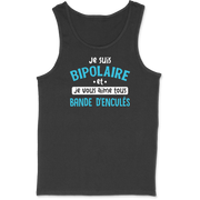 Débardeur homme je suis bipolaire