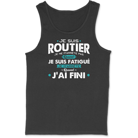 Débardeur homme je suis routier
