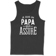 Débardeur homme je suis un papa qui assure