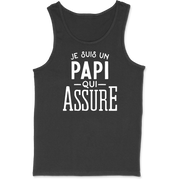 Débardeur homme je suis un papi qui assure