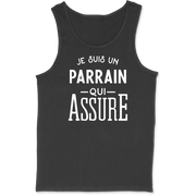 Débardeur homme je suis un parrain qui assure