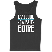 Débardeur homme l'alcool ça fait boire