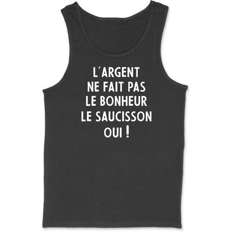 Débardeur homme l'argent ne fait pas le bonheur