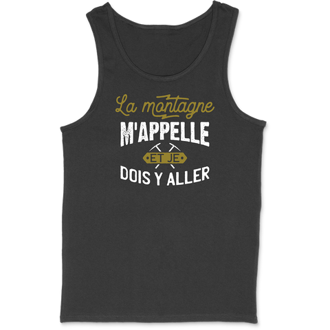 Débardeur homme la montagne m'appelle